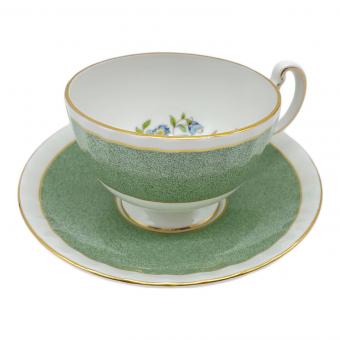Aynsley (エインズレイ) カップ&ソーサー グリーン