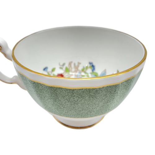 Aynsley (エインズレイ) カップ&ソーサー グリーン