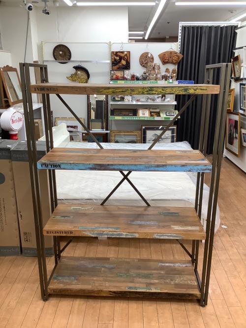 d-Bodhi (ディーボディ) オープンシェルフ 280 ライトブラウン×ブラウン FERUM INDUSTRIAL 4TIER SHELF