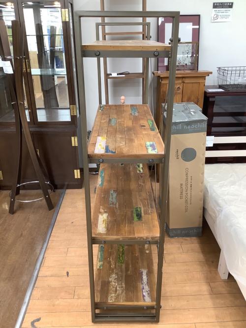 d-Bodhi (ディーボディ) オープンシェルフ 280 ライトブラウン×ブラウン FERUM INDUSTRIAL 4TIER SHELF