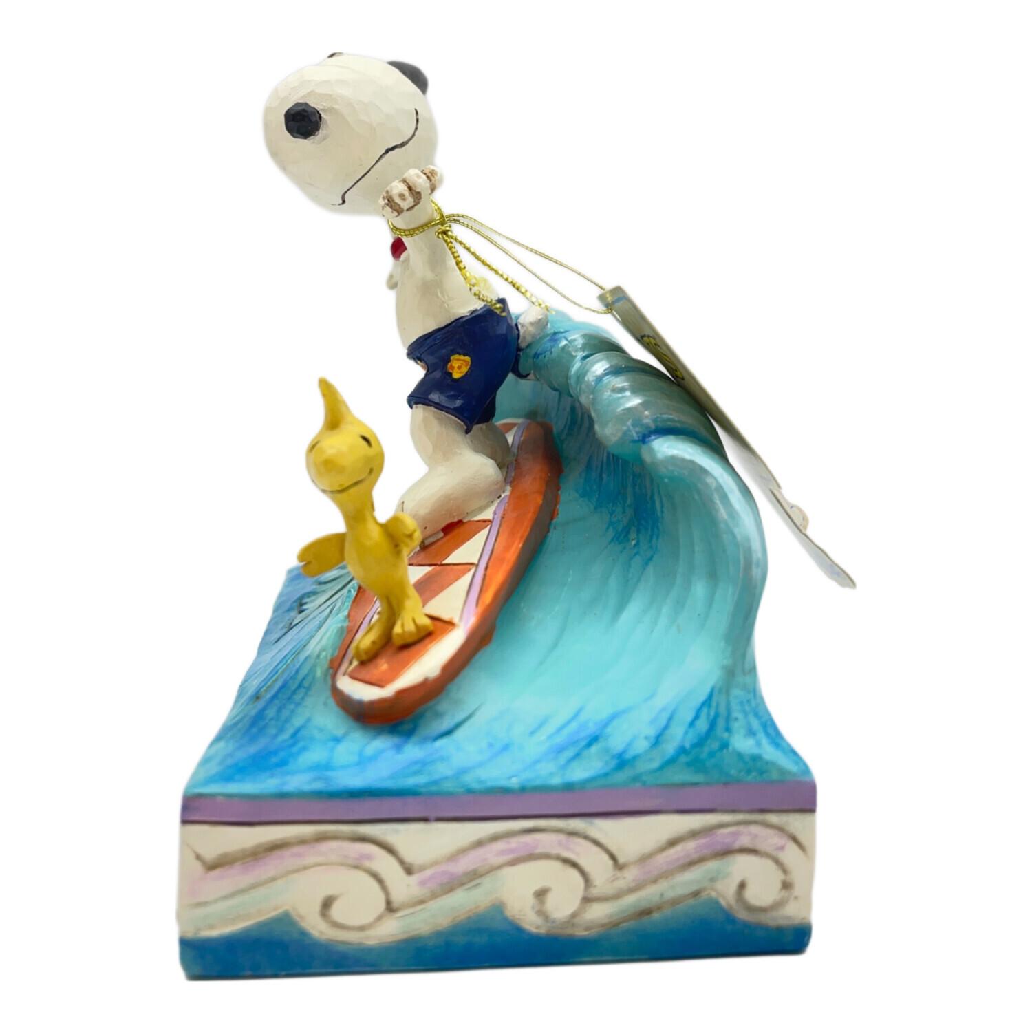 jim shore (ジムショアー) スヌーピー＆ウッドストック サーフィン