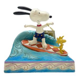 jim shore (ジムショアー) スヌーピー＆ウッドストック サーフィン フィギュア