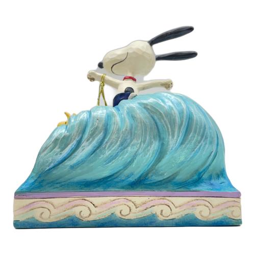 jim shore (ジムショアー) スヌーピー＆ウッドストック サーフィン フィギュア