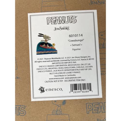 jim shore (ジムショアー) スヌーピー＆ウッドストック サーフィン フィギュア