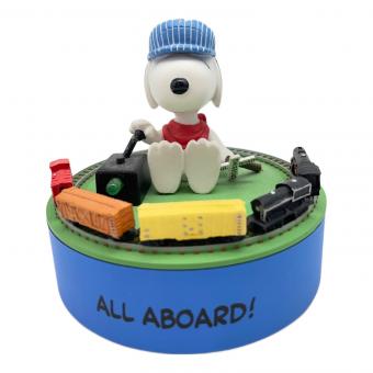 HALLMARK (ホールマーク)  Snoopy On The Right Track フィギュア アメリカンヴィンテージ 本体のみ 動作確認済み 2002年 レジン製