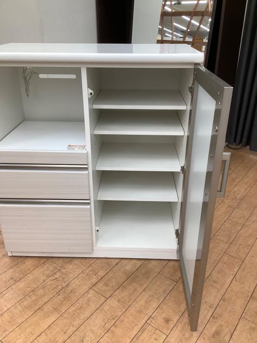 ニトリ キッチンカウンター ホワイト ポスティア90