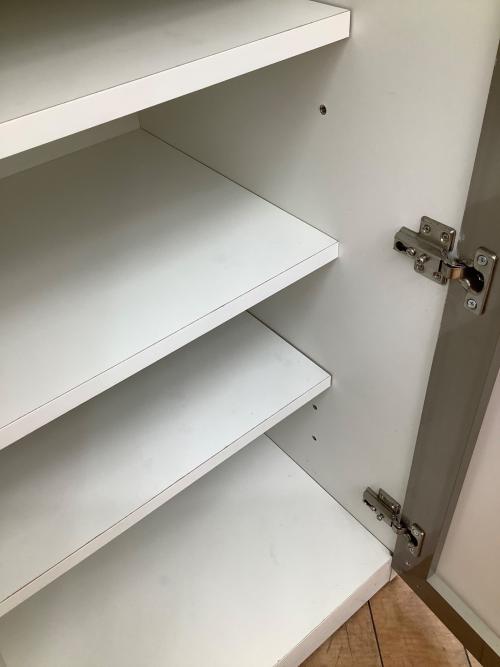 ニトリ キッチンカウンター ホワイト ポスティア90