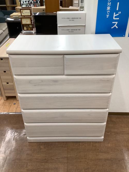 三友ファニチャー (サンユウファニチャー) チェスト 902 ホワイト ルアップ