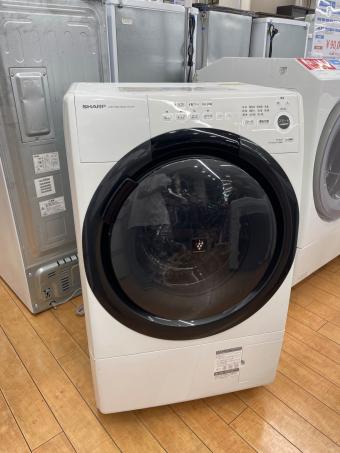 SHARP (シャープ) ドラム式洗濯乾燥機 ES-S7F-WR 2021年製 7.0kg/3.5kg