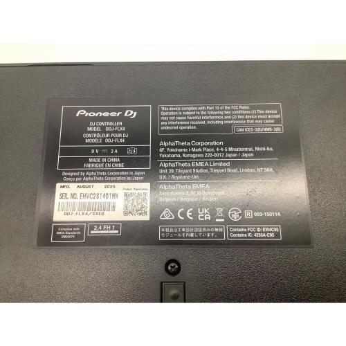 Pioneer (パイオニア) PCDJコントローラ DDJ-FLX4 通電確認のみ
