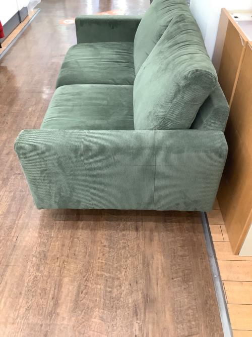 ニトリ 2.5人掛けソファー 314 グレー×ナチュラル アウロス