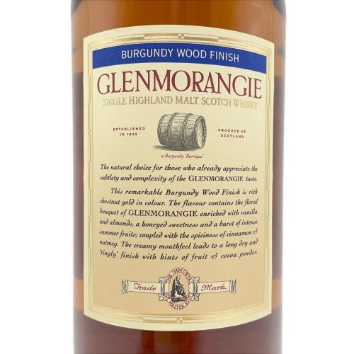 グレンモーレンジ (GLENMORANGIE) バーガンディウッドフィニッシュ ウィスキー 1000ml
