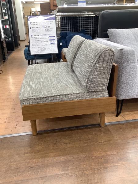 UNICO (ウニコ) 2人掛けソファー 149 グレー×ナチュラル ALBERO