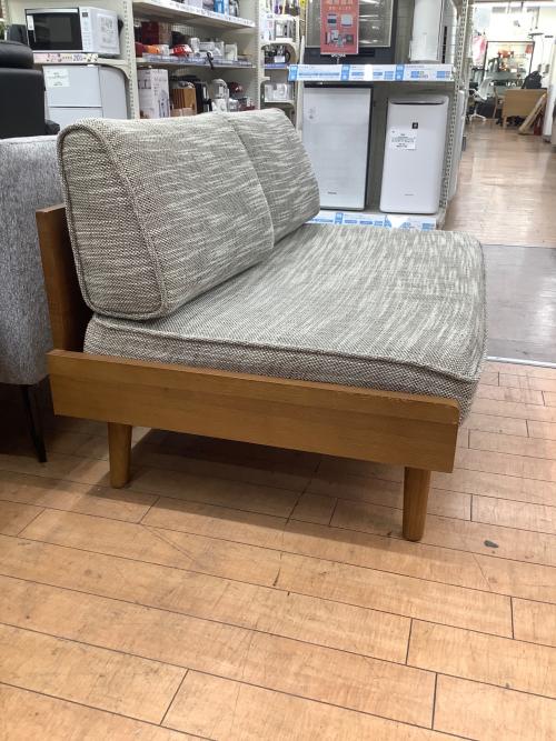 UNICO (ウニコ) 2人掛けソファー 149 グレー×ナチュラル ALBERO