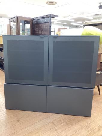 IKEA (イケア) キャビネット 2分割式 グレー