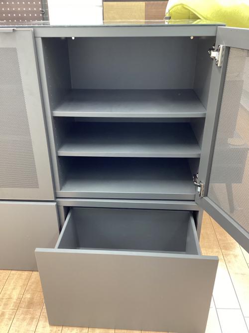 IKEA (イケア) キャビネット 2分割式 グレー