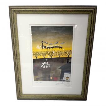 谷内六郎  北風の入場式 319/800