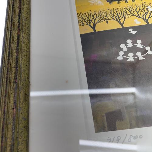 谷内六郎  北風の入場式 319/800