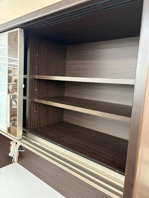 ニトリ キッチンボード ブラウン×ホワイト ポスティア 120