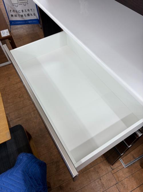 ニトリ キッチンボード ブラウン×ホワイト ポスティア 120