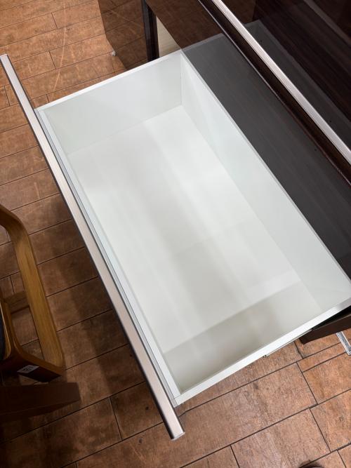 ニトリ キッチンボード ブラウン×ホワイト ポスティア 120