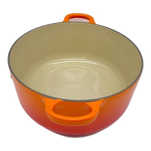 LE CREUSET (ルクルーゼ) ココット・ロンド オレンジ 20cm トラディション