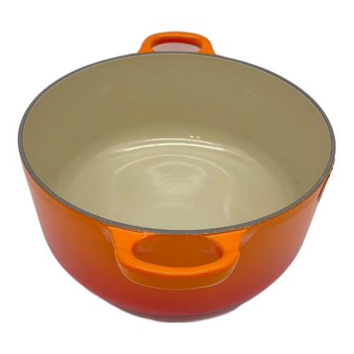 LE CREUSET (ルクルーゼ) ココット・ロンド オレンジ 20cm トラディション