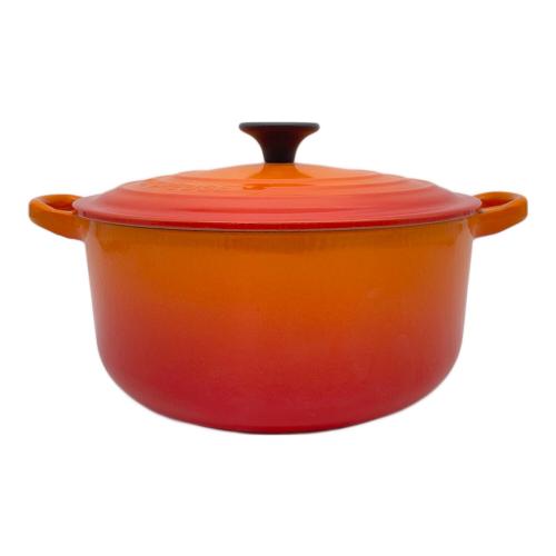 LE CREUSET (ルクルーゼ) ココット・ロンド オレンジ 20cm トラディション
