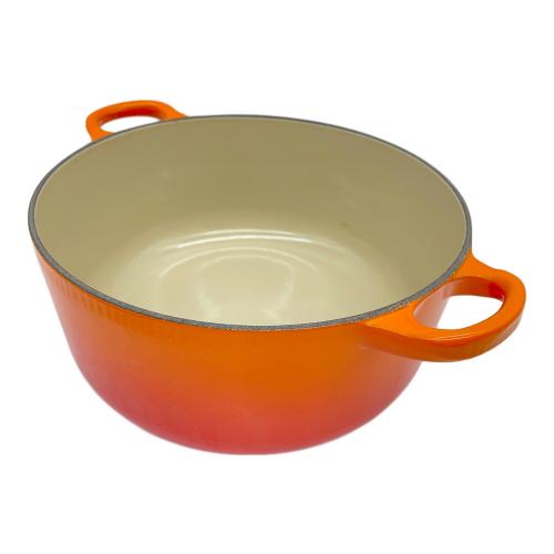 LE CREUSET (ルクルーゼ) ココット・ロンド オレンジ 20cm トラディション