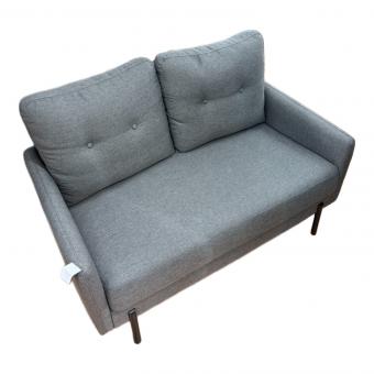 ニトリ 2人掛けソファー JD07 掃除しやすい脚高のコンパクトソファ グレー