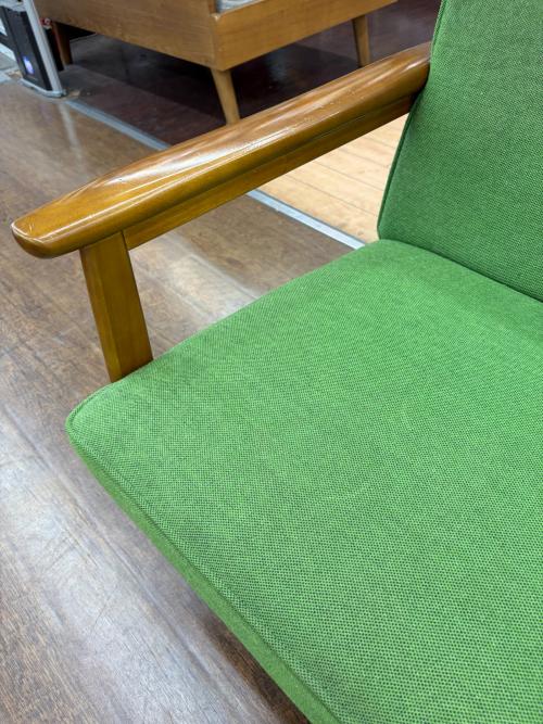 カリモク60 (カリモクロクマル) Kチェア2シーター タープグリーン