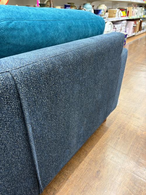 決まりましたm(_ _)m青のフランネルソファ 2人掛け SMOKE 美品 FLANNEL SOFA (フランネルソファ) 2.5人掛けソファー ブルー