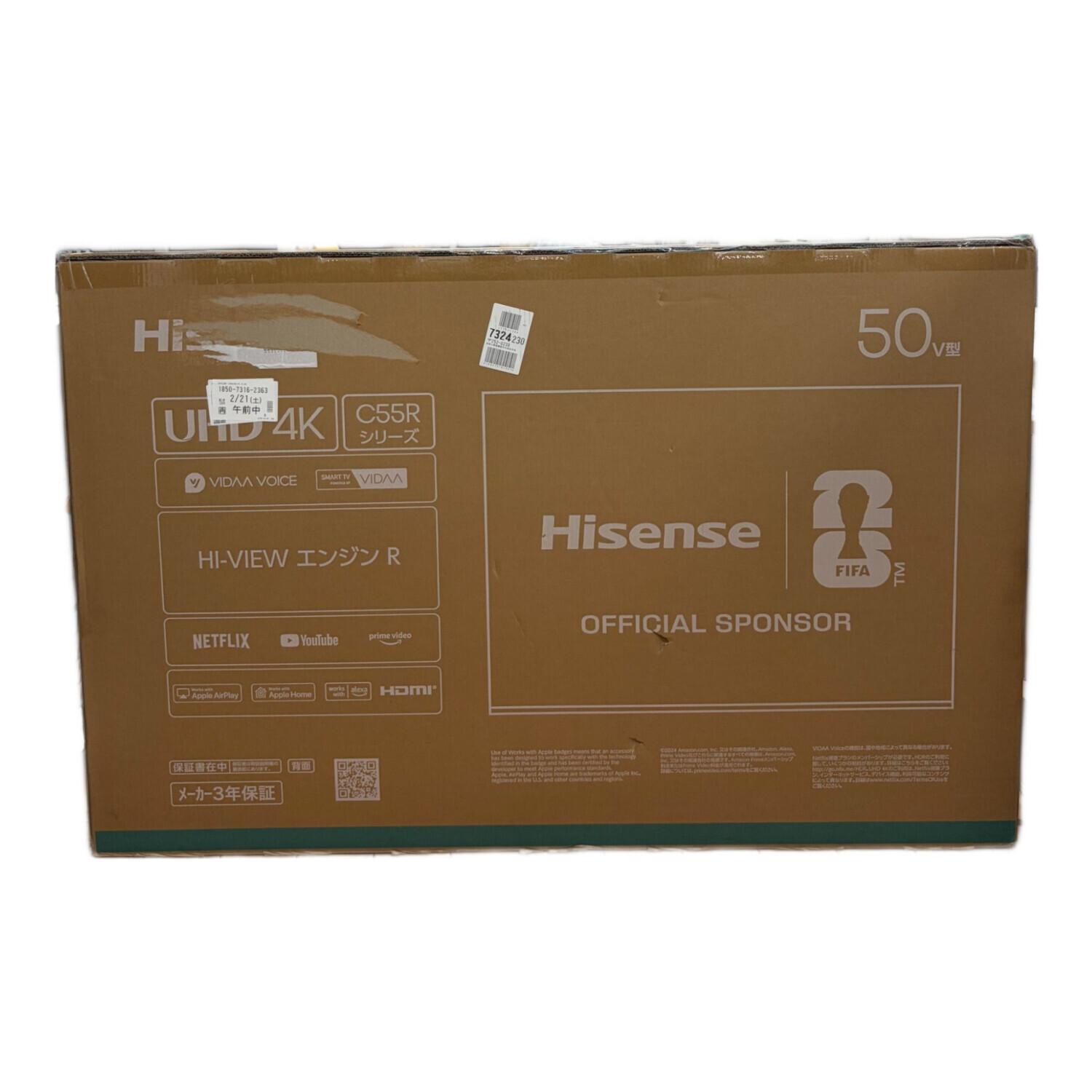 Hisense (ハイセンス) 4K液晶スマートテレビ 50C55R 2025年発売モデル 