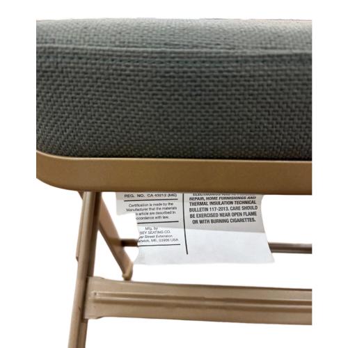 clarin (クラリン) 折りたたみチェアー 258 グレー FULL CUSHION FOLDING CHAIR