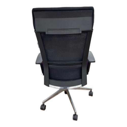 筑波産商 (ツクバサンショウ) ワークチェアー パープル×ブラック ギャビン