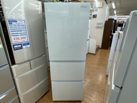 Hisense (ハイセンス) 3ドア冷蔵庫 HR-G36E3W 2023年製 358L
