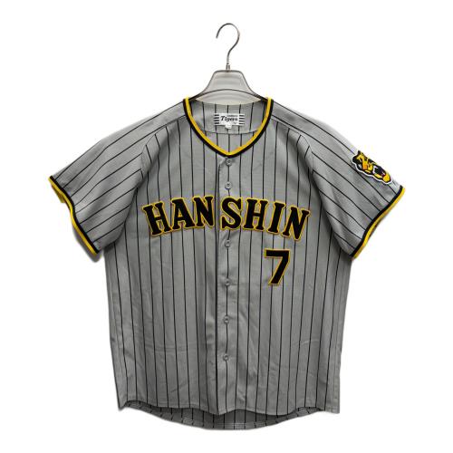 阪神タイガース (ハンシンタイガース) 野球ユニフォーム MIZUNO製 #7 糸井嘉男 レプリカビジターユニフォーム メンズ SIZE L グレー