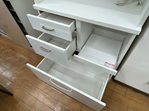 ニトリ 食器棚 幅:約80㎝ ホワイト コパン