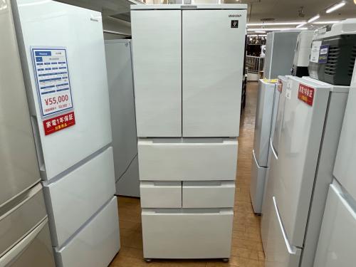 SHARP (シャープ) 6ドア冷蔵庫 SJ-MF43K-W 2022年製 429L