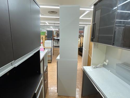 松田家具 (マツダカグ) 2枚扉レンジボード 287 横1670高さ2700 シルバー