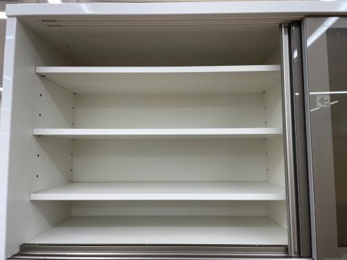 松田家具 (マツダカグ) 2枚扉レンジボード 287 横1670高さ2700 シルバー