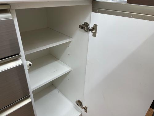 松田家具 (マツダカグ) 2枚扉レンジボード 287 横1670高さ2700 シルバー