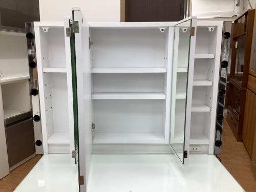 ニトリ ドレッサー IKEAライトセット ホワイト アンジュ