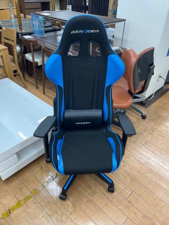 DX RACER (デラックス レーサー) ゲーミングチェア ブラック×ブルー