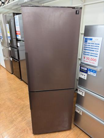 SHARP (シャープ) 2ドア冷蔵庫 SJ-PD27D-T 2018年製 271L