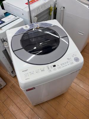 SHARP (シャープ) 全自動洗濯機 ES-GV8G-S 2023年製 8.0kg