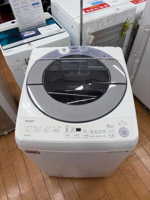 SHARP (シャープ) 全自動洗濯機 ES-GV8G-S 2023年製 8.0kg