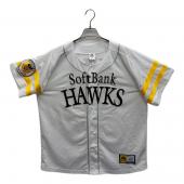 Majestic (マジェスティック) 福岡ソフトバンクホークス #8 牧原大成 レプリカホームユニフォーム メンズ SIZE L ホワイト