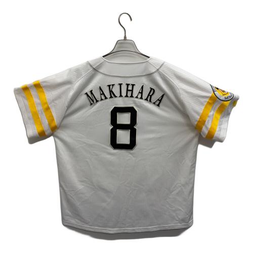 Majestic (マジェスティック) 福岡ソフトバンクホークス #8 牧原大成 レプリカホームユニフォーム メンズ SIZE L ホワイト