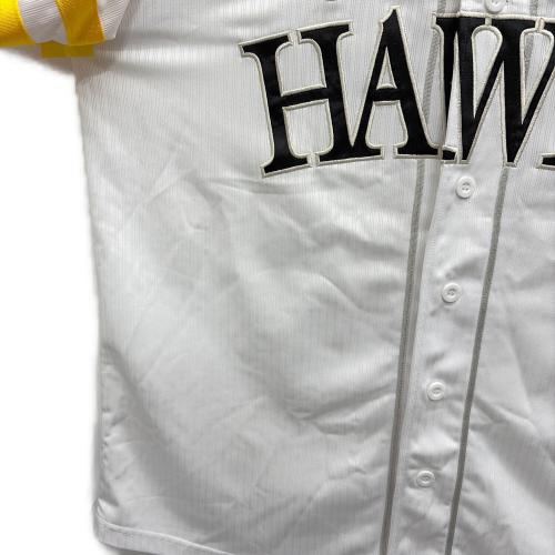 Majestic (マジェスティック) 福岡ソフトバンクホークス #8 牧原大成 レプリカホームユニフォーム メンズ SIZE L ホワイト